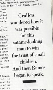 Grabois wonders how JR could lure kids. Credit: Vanity Fair, June 1991